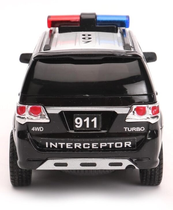 Centy Toys Plastic Police Interceptor Fortune Pull Back Car, Number Of Pieces: 1, Black, Kid