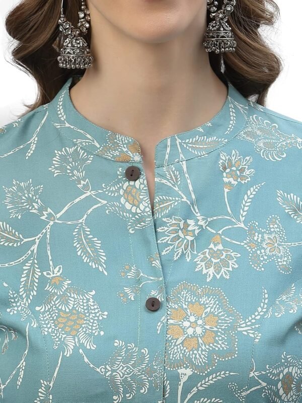 Stylum Women's Floral Print Rayon A-Line Kurta