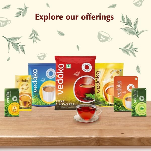 Amazon Brand - Vedaka Extra Strong Tea | 500 g | Kadak Chai | Bold & Aromatic