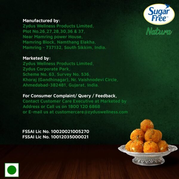Sugar Free Natura, 500 Pellets|100% Safe| Scientifically Proven & Tested|Sweet like Sugar but with zero calories| 42.5g
