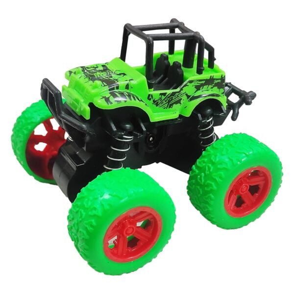 VGRASSP Mini Monster Trucks Friction Powered 360 Degree Stunt Cars for Kids - Push and Go Toddler Toys Inertia Car Toys (Stunt Car Pack of 1)
