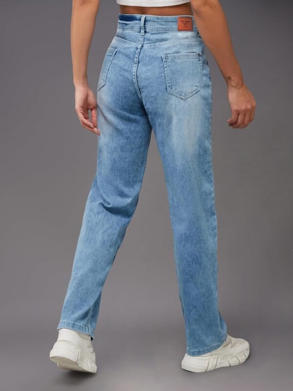 Miss Chase Women's Wide Leg High Rise Regular Length Stretchable Denim Jeans