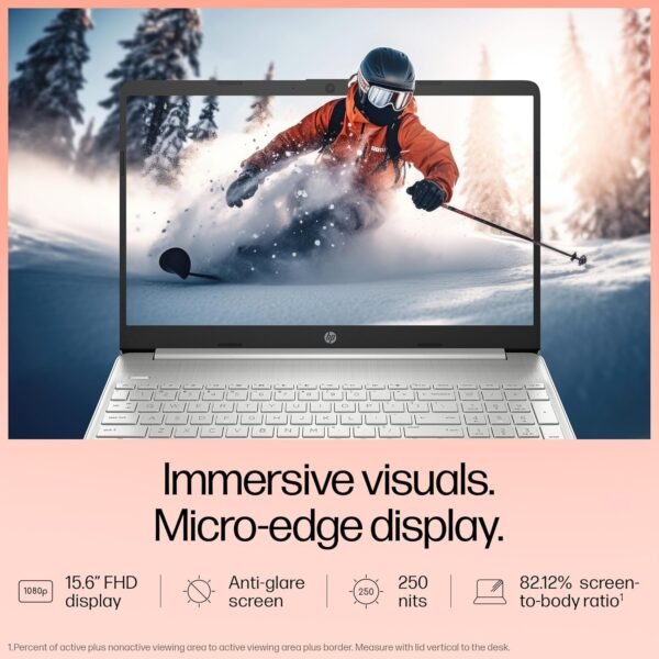 HP 15s Core i5 12th Gen (8GB RAM/512GB SSD/FHD/MS Office/Backlit Keyboard/Windows 11/15.6" (39.6cm)/Silver/1.69 kg) fy5008TU Laptop