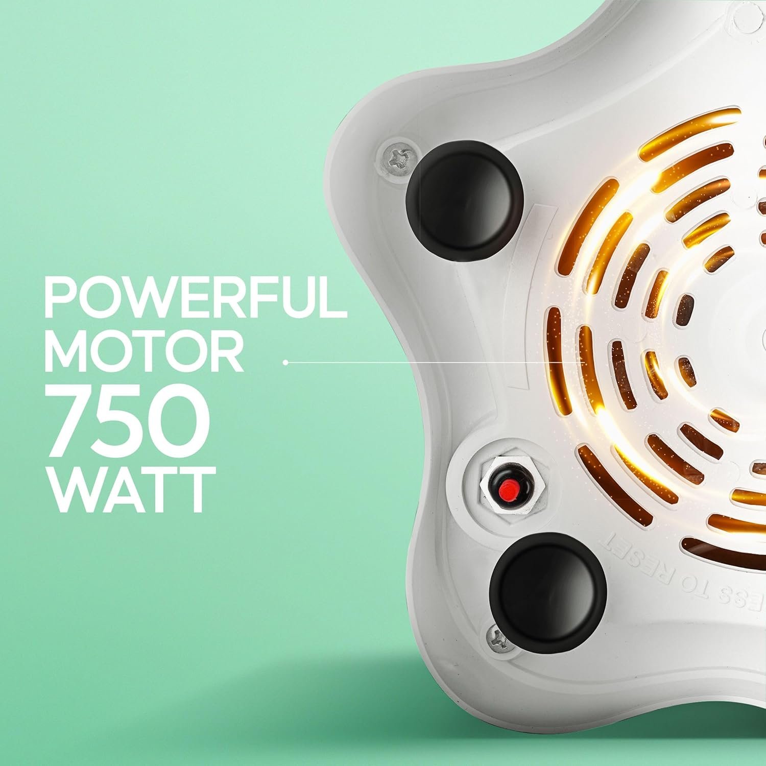 Longway Super Dlx 750 Watt Juicer Mixer Grinder with 4 Jars for Grinding, Mixing, Juicing with Powerful Motor | 1 Year Warranty | (White & Blue, 4 Jars)