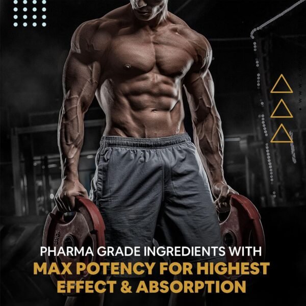 Carbamide Forte Testosterone Supplement for Men with Pre-Workout Tribulus 1000mg, Ashwagandha, L-Citrulline & Kaunch Beej – 60 Veg Tablets