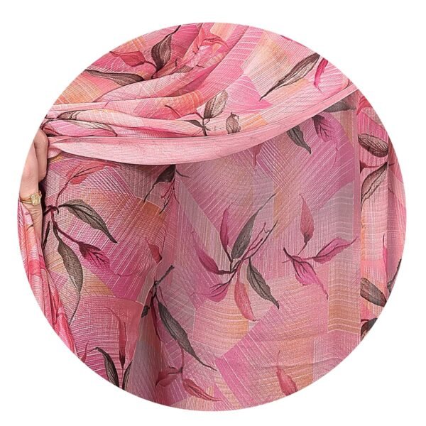 MIRCHI FASHION Women's Chiffon Floral Printed Saree with Blouse Piece
