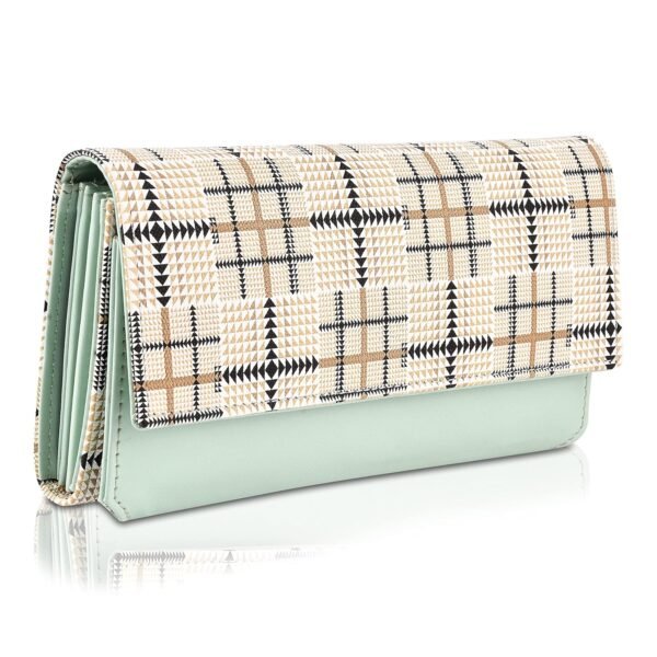 Fiesto Fashion Women's Hand Clutch Wallet Purse trendy lock closure, phone holder, 4 cards pocket