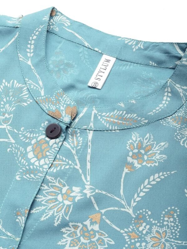 Stylum Women's Floral Print Rayon A-Line Kurta