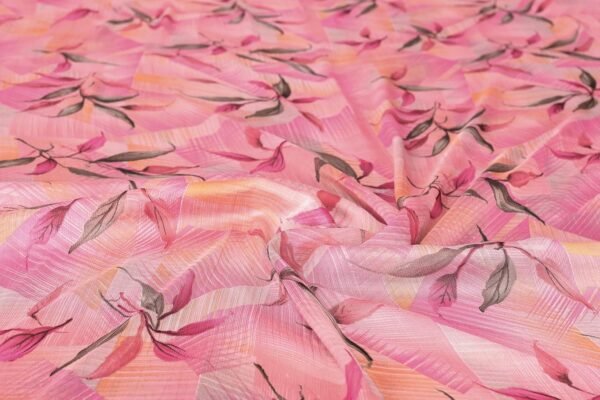 MIRCHI FASHION Women's Chiffon Floral Printed Saree with Blouse Piece