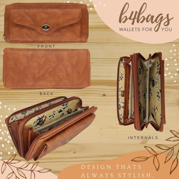 b4bags Wallet for Women | Clutch for Women Daily Use | Ladies Hand Purse for Women Stylish Latest | Ladies Purse for Women Latest |Gifts for Women Wallets for Women Purse | Gift for Girls