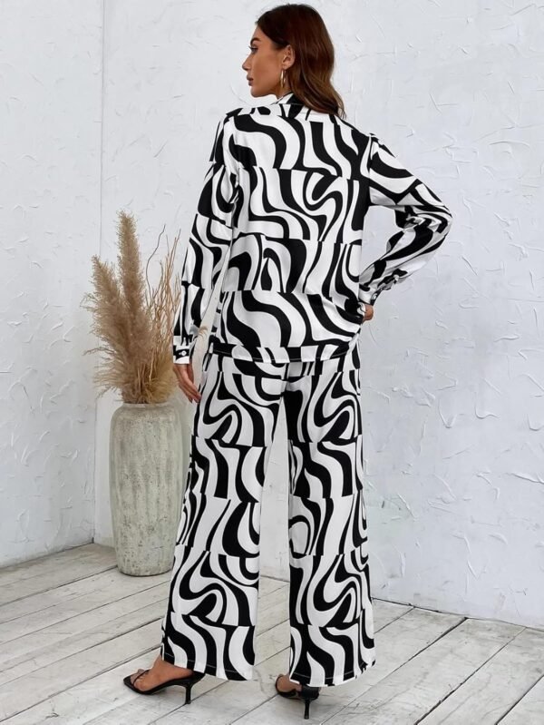 Leriya Fashion Ethnic Co Ord Set || Frenchy Striped & Geo Print Co-Ord Set for Women | Casual Wear for Women | Kurti Pant Set || Kurti Pant Set for Women