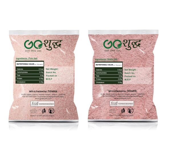 Goshudh Kala Namak 1Kg & Sendha Namak 400gm Combo Pack 1400g