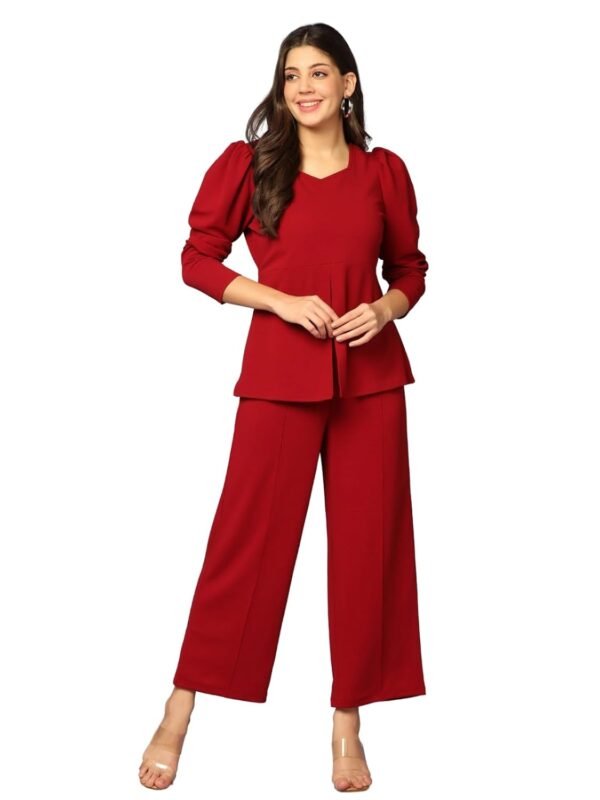 GRECIILOOKS Spandex Ethnic Wear Co Ord Set for Women | Co Ord Set for Women Stylish | Festive Co Ord Set for Women | Travel Co Ord Set for Women | Full Sleeve Women Co-Ord Set