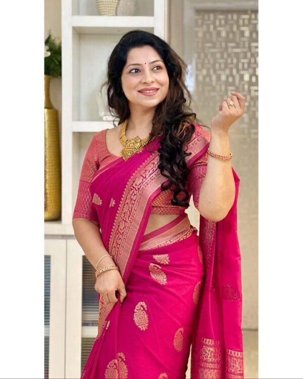 Avantika Fashion Women's Kanjivaram Soft Pure Silk Banarasi Sarees With Blouse Piece