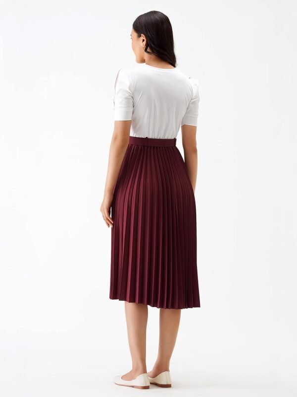 AASK Women Fit& Flare Polyster Solid Dress for Women