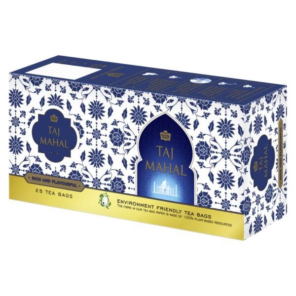 Taj Mahal Brooke Bond, 25 Tea Bags, 47.5 Grams (1.9 g each), Vegetarian