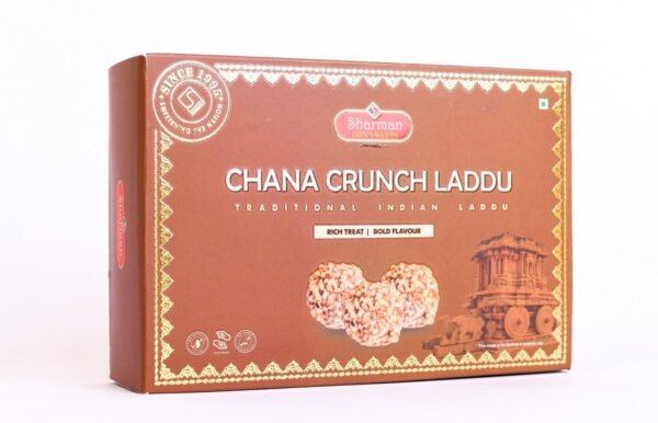 Sharman Jain Sweets - Chana Crunch Laddoo, Premium Traditional Indian Sweet, Authentic Taste (400g)