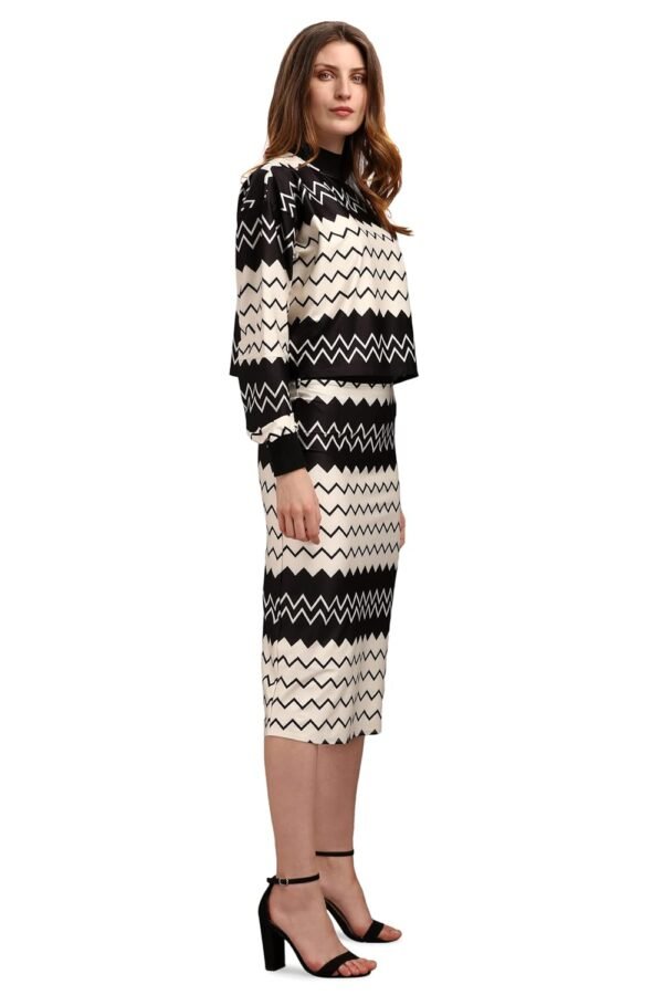 PURVAJA Women's Polyester Blend Cocktail Midi Dress