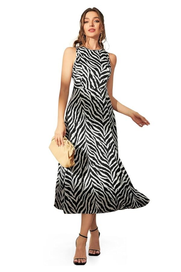 Fashion Dream Women’s Printed Dress One Piece Dress for Women|Knee Dress for Women|for Women Knee Length|One Piece Dress|Western Dress|Knee Length