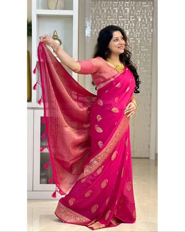Avantika Fashion Women's Kanjivaram Soft Pure Silk Banarasi Sarees With Blouse Piece