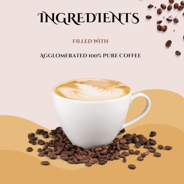 Aveon Café Premium Instant Coffee - 100g Jar | Finely Agglomerated Blend for Rich Aroma & Smooth Flavor | Crafted with Arabica and Robusta | 100% Coffee Perfection - 100g