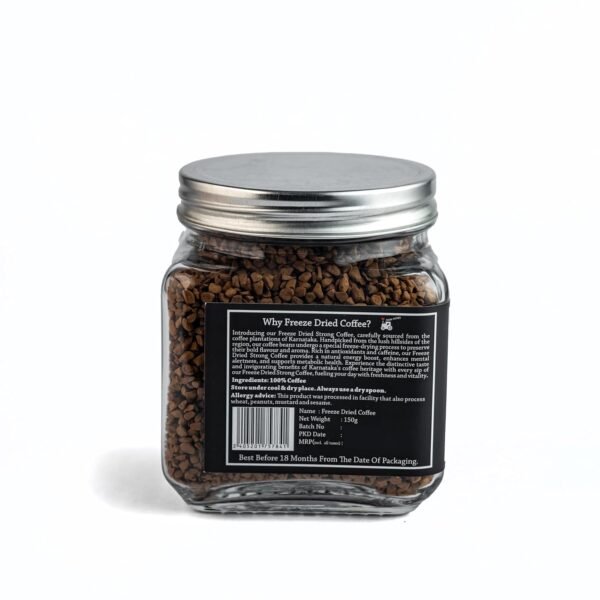 KIWI ( Kisan Window) Freeze Dried Coffee- 150g | 100% Arabica Coffee | Premium Arabica Coffee Blend | For Flavour Rich Cappuccino & Intense Espresso | Instant Arabica Coffee | Aromatic & Flavour Rich Arabica Coffee |- 150g