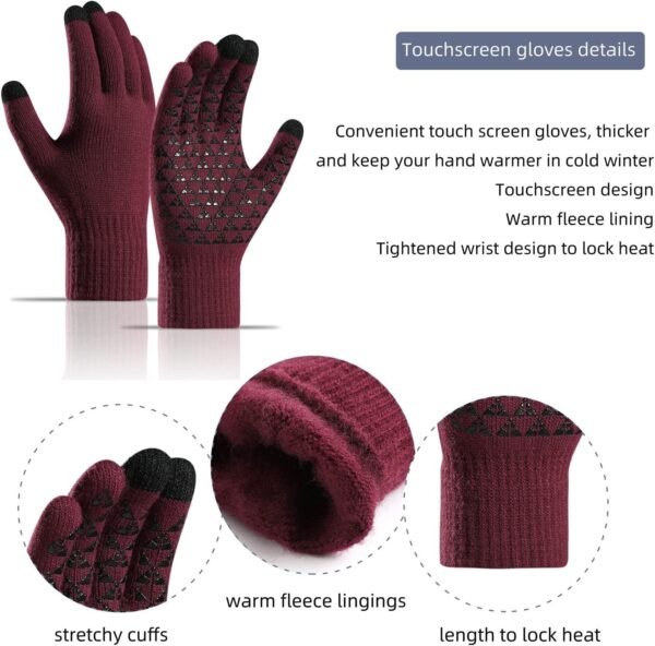 Tomorrow Winter Cap, Neck Warmer Scarf with Touch Gloves Set | Beanie Style | 3 Piece Set - Stay Warm and Stylish this Winter