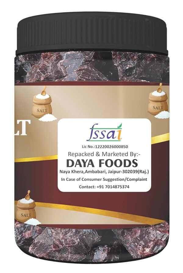 Farm & Farmers Black Salt Whole/Kala Namak, 400 gm