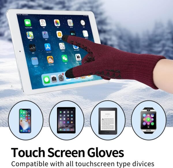 Tomorrow Winter Cap, Neck Warmer Scarf with Touch Gloves Set | Beanie Style | 3 Piece Set - Stay Warm and Stylish this Winter