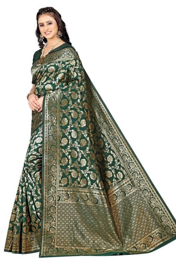 Sugathari Women's Banarasi Saree Pure Kanjivaram Silk Saree Soft new ladies 2023 Design Wear Pattu Sarees Latest Cotton Party Sari collections With Blouse Piece for Wedding sadi (PARI 164 WINE)