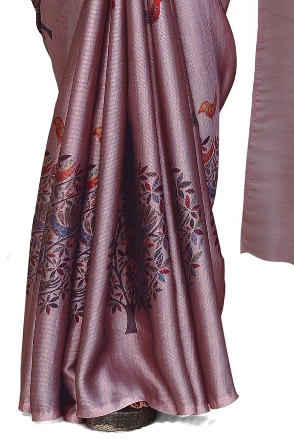 MIRCHI FASHION Women's Fancy Chiffon Madhubani Printed Saree with Blouse Piece