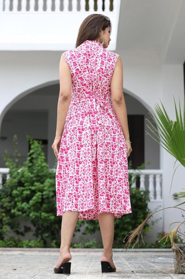 CHANDORA Women's Cotton Blend Casual Summer Dresses One Piece Dress Midi Dress Maxi
