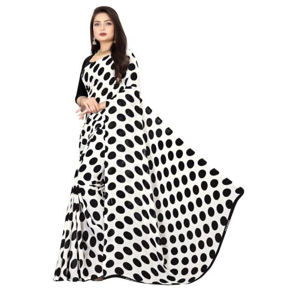 ANAND Sarees Georgette Printed Saree with Blouse Piece(AT_1613_4)