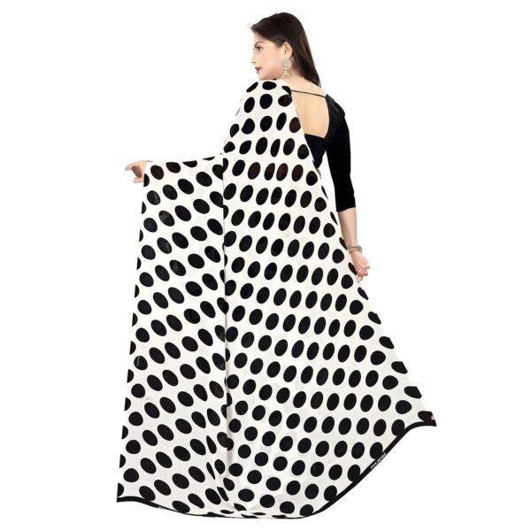 ANAND Sarees Georgette Printed Saree with Blouse Piece(AT_1613_4)
