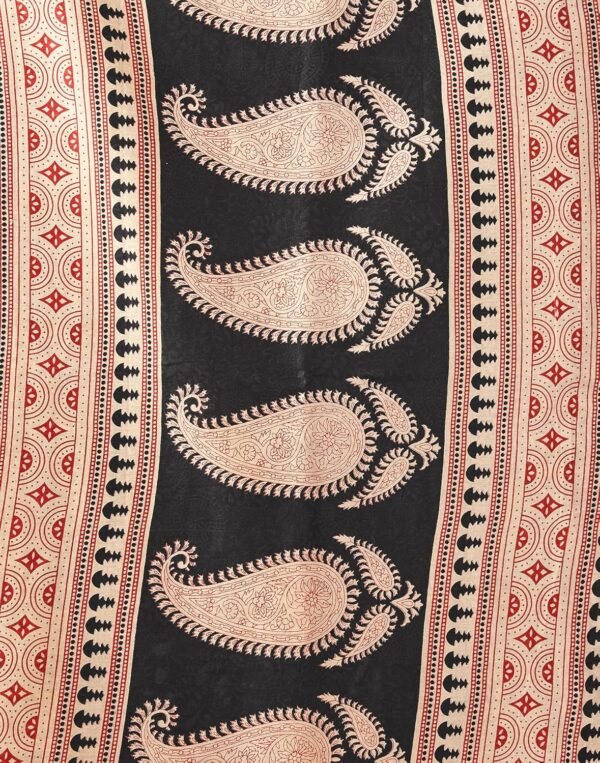 SIRIL Women's Pure Cotton Printed Saree With Unstitched Blouse Piece