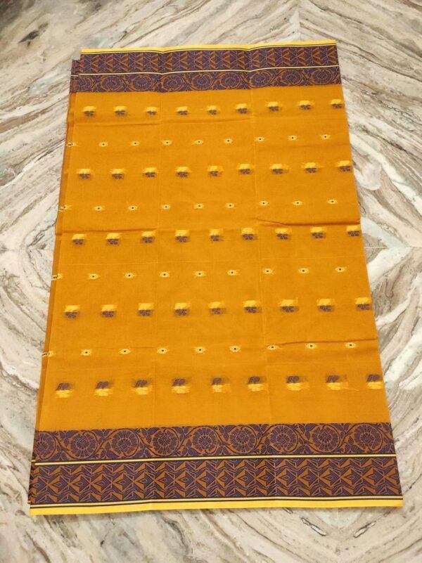 SG's Collections Women's Pure Cotton Traditional Tant Saree Woven Design All Over Body Woven Work Tant Saree